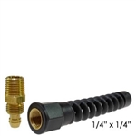 Strain Relief for 1/4" Flexeel Air Hose 1/4"ID x 1/4"MPT